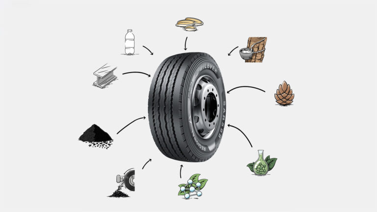 مواد اولیه تشکیل دهنده تایر